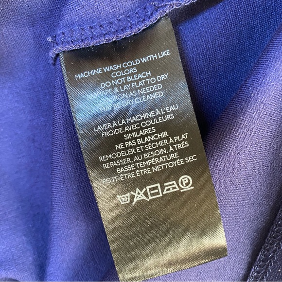 NWT by Anthropologie Ponte Cut-Out Navy Blue Short Sleeve Mini Dress Size XS - Picture 11 of 13